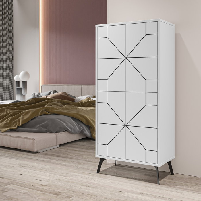 Hanah Home Armario multiusos Dune - Blanco Hanah Home Armario multiusos Dune - Blanco